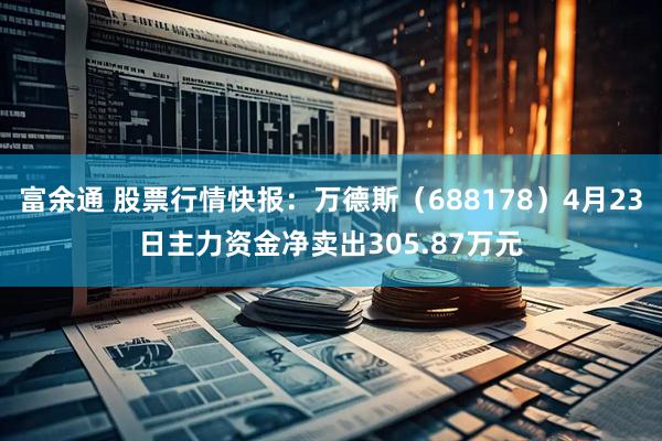 富余通 股票行情快报：万德斯（688178）4月23日主力资金净卖出305.87万元